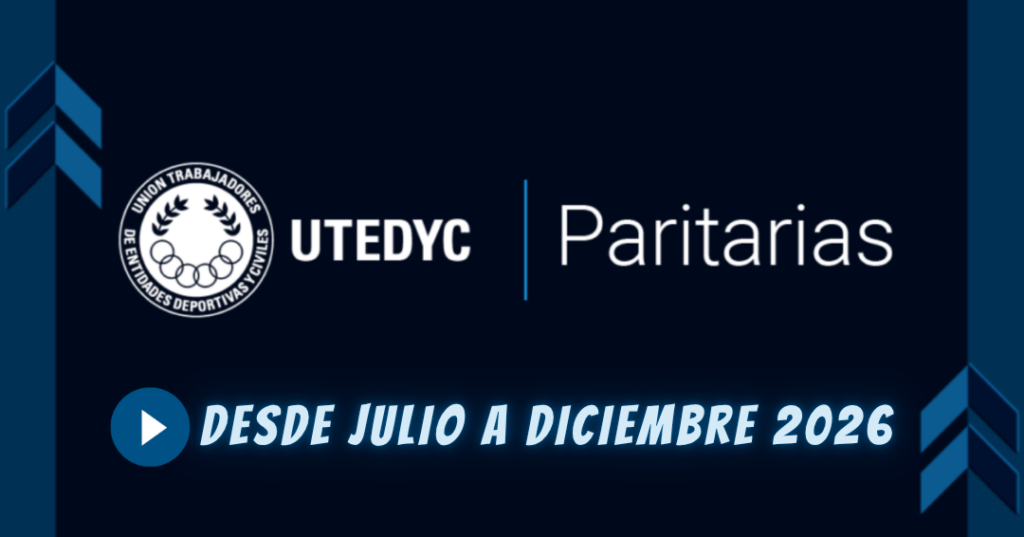 NUEVO ACUERDO CON UTEDYC QUE ACTUALIZA LA ESCALA SALARIAL HASTA DICIEMBRE 2026
